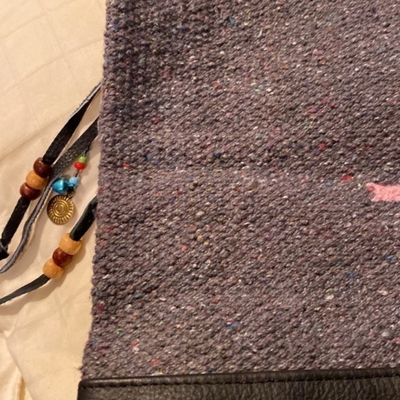 Raj Cotton/Leather Crossbody Handbag - Picture 2 of 10